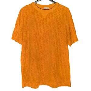 Dior Tan Orange Oblique Toweling Short Sleeves T-shirt